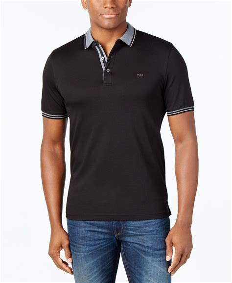 michael kors polo shirts at macy's|Michael Kors men's linen shirt.